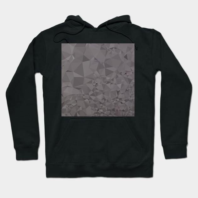Trolley Grey Abstract Low Polygon Background Hoodie by retrovectors